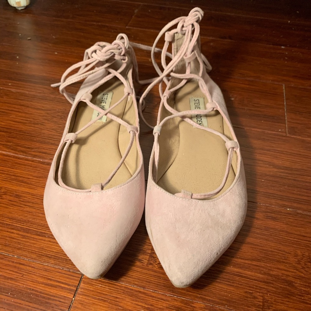 Steve Madden Pink Suede Ballet Flats 7